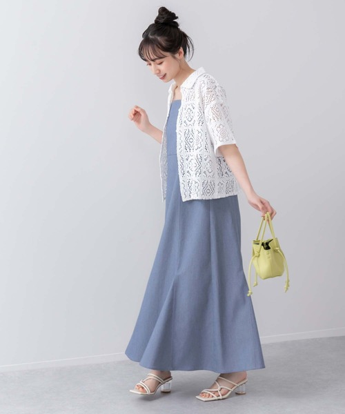 fifth（フィフス）の「【スタイリストレコメンド】ツイルマーメイドキャミワンピース（ワンピース・レディース・ブラック/ブルー/アイボリー・M/XS）」の11枚目の写真