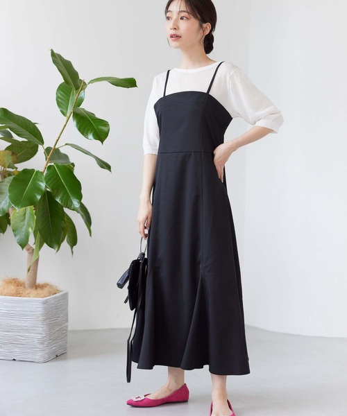 fifth（フィフス）の「【スタイリストレコメンド】ツイルマーメイドキャミワンピース（ワンピース・レディース・ブラック/ブルー/アイボリー・M/XS）」の15枚目の写真