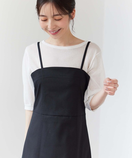 fifth（フィフス）の「【スタイリストレコメンド】ツイルマーメイドキャミワンピース（ワンピース・レディース・ブラック/ブルー/アイボリー・M/XS）」の18枚目の写真