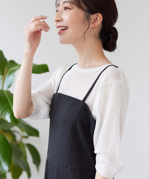 fifth（フィフス）の「【スタイリストレコメンド】ツイルマーメイドキャミワンピース（ワンピース・レディース・ブラック/ブルー/アイボリー・M/XS）」の20枚目の写真