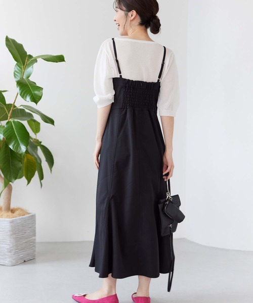 fifth（フィフス）の「【スタイリストレコメンド】ツイルマーメイドキャミワンピース（ワンピース・レディース・ブラック/ブルー/アイボリー・M/XS）」の16枚目の写真