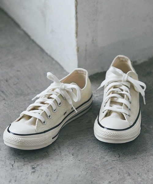 CONVERSE（コンバース）の「CONVERSE/コンバース　USヘンプOX（スニーカー・レディース・ホワイト/イエロー・4.5/5.5）」の5枚目の写真