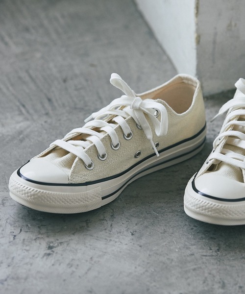 CONVERSE（コンバース）の「CONVERSE/コンバース　USヘンプOX（スニーカー・レディース・ホワイト/イエロー・4.5/5.5）」の11枚目の写真