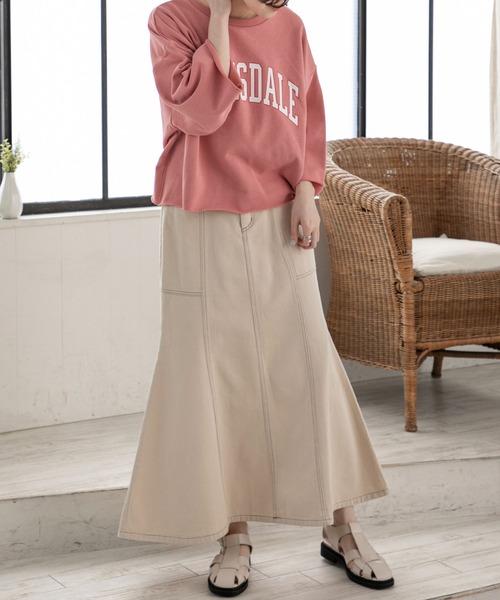 RETRO GIRL(レトロガール)の「カットオフロゴショートトレーナー(Tシャツ/カットソー・レディース・グリーン/オフホワイト/オレンジ/ライトグレー・FREE)」の20枚目の写真