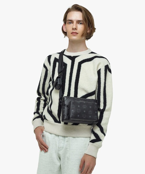 MCM（エムシーエム）の「MCM/エムシーエム/〈ソフト ベルリン〉多機能クロスボディバッグ - ヴィセトス（ショルダーバッグ・レディース・ブラウン/ブラック・FREE）」の8枚目の写真