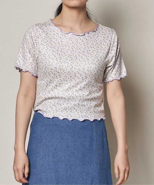 Clice de Paris（クリシェドゥパリス）の「お花のメローTEE（Tシャツ/カットソー・レディース・パープル/ブルー・ONESIZE）」の14枚目の写真