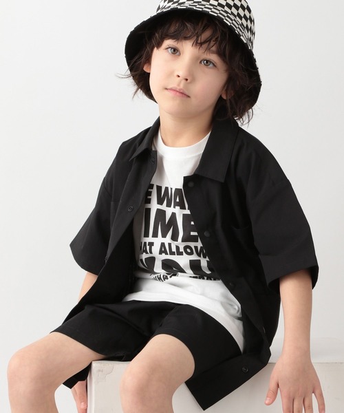GLOBAL WORK（グローバルワーク）の「キッズ/エアカルシャツ半袖/262788（シャツ/ブラウス・キッズ・ブラック/その他・110cm/100cm/120cm/130cm/140cm/150cm/160cm）」の2枚目の写真