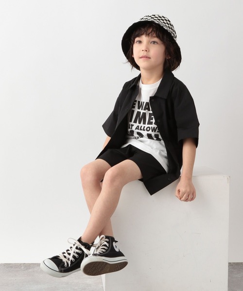 GLOBAL WORK（グローバルワーク）の「キッズ/エアカルシャツ半袖/262788（シャツ/ブラウス・キッズ・ブラック/その他・110cm/100cm/120cm/130cm/140cm/150cm/160cm）」の3枚目の写真