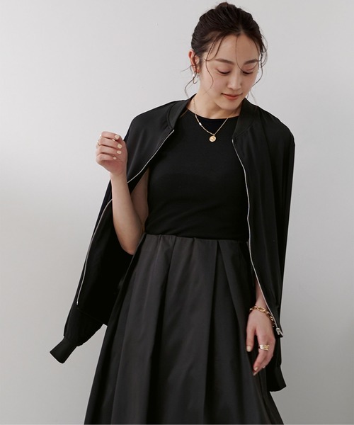 UR'S（ユアーズ）の「MA-1ブルゾン（ブルゾン・レディース・ネイビー/ブラック・XS/S/M）」の7枚目の写真