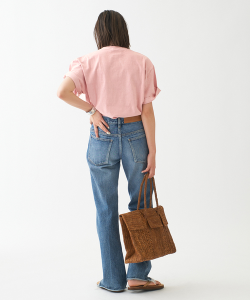 journal standard L'essage（ジャーナルスタンダードレサージュ）の「ピグメントプリントTシャツ（Tシャツ/カットソー・レディース・ホワイト/ネイビー/ピンク・FREE）」の14枚目の写真