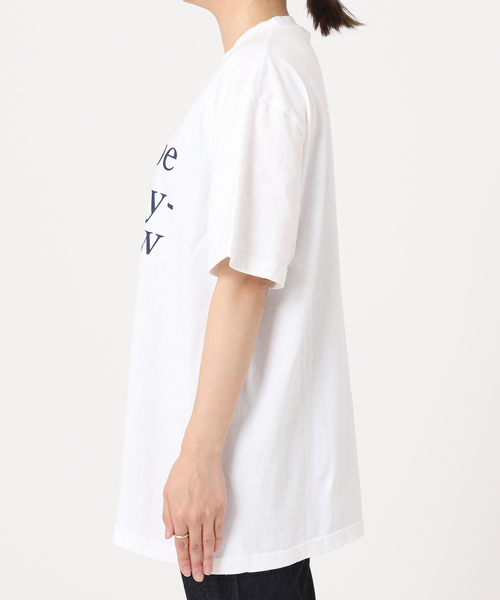 journal standard L'essage（ジャーナルスタンダードレサージュ）の「ピグメントプリントTシャツ（Tシャツ/カットソー・レディース・ホワイト/ネイビー/ピンク・FREE）」の17枚目の写真