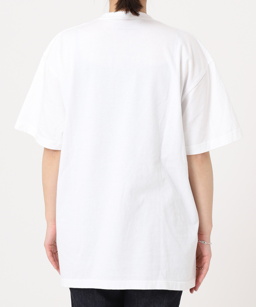 journal standard L'essage（ジャーナルスタンダードレサージュ）の「ピグメントプリントTシャツ（Tシャツ/カットソー・レディース・ホワイト/ネイビー/ピンク・FREE）」の18枚目の写真