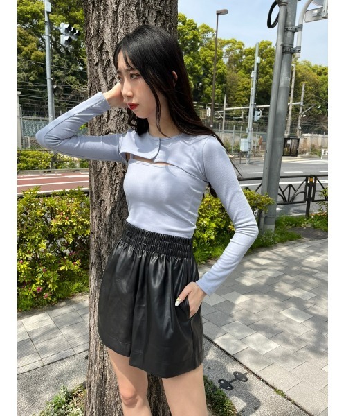 WC(ダブル シー)の「ショートカーデセットトップス(Tシャツ/カットソー・レディース・ホワイト/ブラック/サックスブルー・FREE)」の20枚目の写真