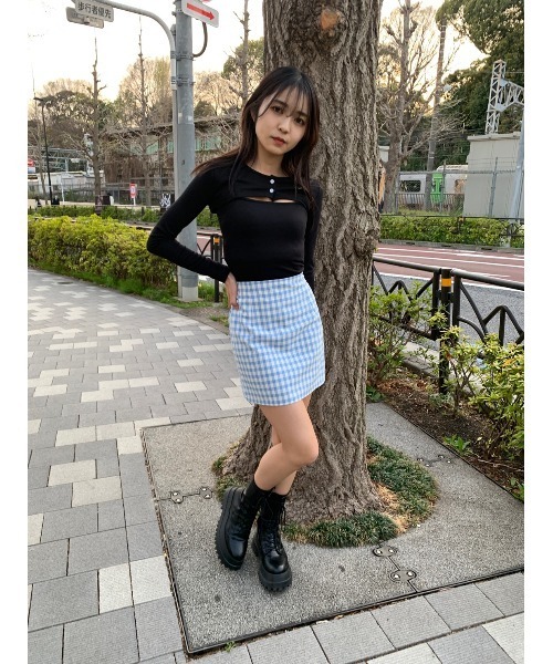 WC(ダブル シー)の「ショートカーデセットトップス(Tシャツ/カットソー・レディース・ホワイト/ブラック/サックスブルー・FREE)」の22枚目の写真