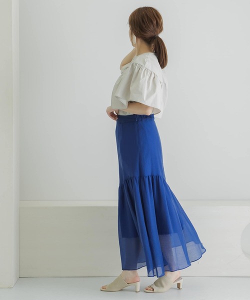 LAATO（ラート）の「BIG FRILL BLOUSE（シャツ/ブラウス・レディース・グレー系その他/ブラック/イエロー・FREE）」の12枚目の写真