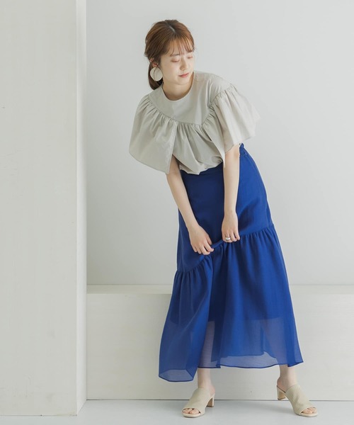 LAATO（ラート）の「BIG FRILL BLOUSE（シャツ/ブラウス・レディース・グレー系その他/ブラック/イエロー・FREE）」の16枚目の写真