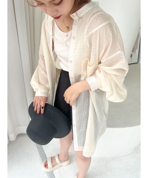 【新品】 マドモアゼル Mesdemoiselles イエナ シースルーシャツ 新品】 マドモアゼル Mesdemoiselles イエナ シースルーシャツ