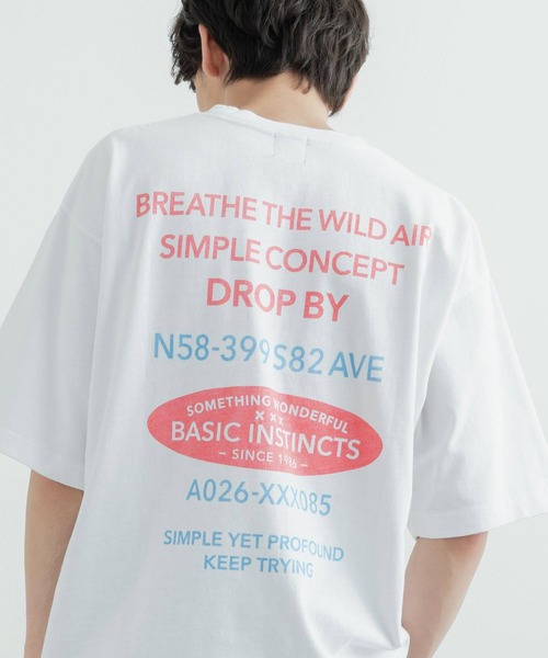 KRIFF MAYER（クリフメイヤー）の「KRIFF MAYER クリフメイヤー オーバーサイズ ヘビーオンスピグメントTシャツ（Tシャツ/カットソー・メンズ・チャコールグレー/ベージュ/ネイビー/オフホワイト/サックスブルー/グリーン/チャコール/ホワイト系/ホワイト系1・L/XL/M）」の2枚目の写真