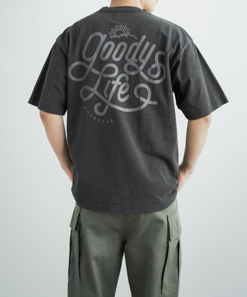 KRIFF MAYER（クリフメイヤー）の「KRIFF MAYER クリフメイヤー オーバーサイズ ヘビーオンスピグメントTシャツ（Tシャツ/カットソー・メンズ・チャコールグレー/ベージュ/ネイビー/オフホワイト/サックスブルー/グリーン/チャコール/ホワイト系/ホワイト系1・L/XL/M）」の4枚目の写真