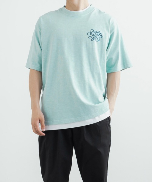 KRIFF MAYER（クリフメイヤー）の「KRIFF MAYER クリフメイヤー オーバーサイズ ヘビーオンスピグメントTシャツ（Tシャツ/カットソー・メンズ・チャコールグレー/ベージュ/ネイビー/オフホワイト/サックスブルー/グリーン/チャコール/ホワイト系/ホワイト系1・L/XL/M）」の19枚目の写真