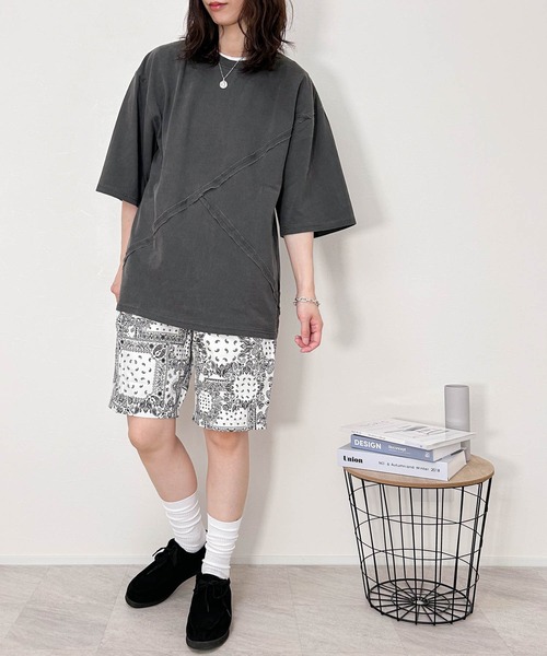 Ritzy（リッツィー）の「ツイルペイズリープリント シェフショートパンツ（その他パンツ・メンズ・ホワイト/ブラック・MEDIUM/LARGE/X-LARGE/SMALL）」の3枚目の写真