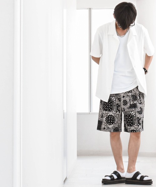 Ritzy（リッツィー）の「ツイルペイズリープリント シェフショートパンツ（その他パンツ・メンズ・ホワイト/ブラック・MEDIUM/LARGE/X-LARGE/SMALL）」の16枚目の写真