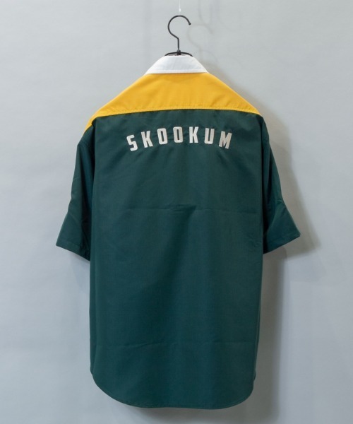 SKOOKUM（スクーカム）の「SKOOKUM / スクーカム ×JEオックス刺繍&ワッペンSSシャツ（シャツ/ブラウス・メンズ・ホワイト/ネイビー/グリーン・M/L）」の5枚目の写真