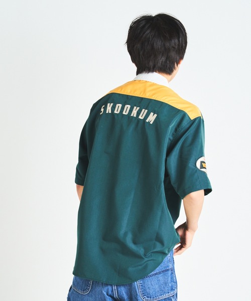 SKOOKUM（スクーカム）の「SKOOKUM / スクーカム ×JEオックス刺繍&ワッペンSSシャツ（シャツ/ブラウス・メンズ・ホワイト/ネイビー/グリーン・M/L）」の14枚目の写真