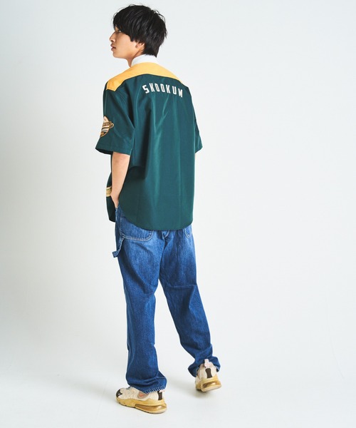 SKOOKUM（スクーカム）の「SKOOKUM / スクーカム ×JEオックス刺繍&ワッペンSSシャツ（シャツ/ブラウス・メンズ・ホワイト/ネイビー/グリーン・M/L）」の16枚目の写真