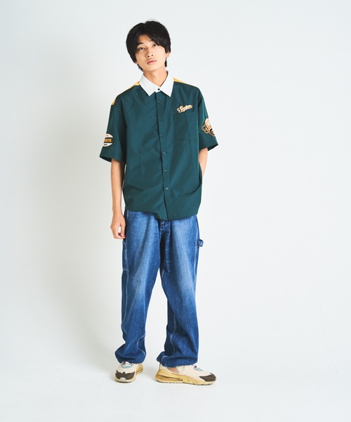 SKOOKUM（スクーカム）の「SKOOKUM / スクーカム ×JEオックス刺繍&ワッペンSSシャツ（シャツ/ブラウス・メンズ・ホワイト/ネイビー/グリーン・M/L）」の21枚目の写真