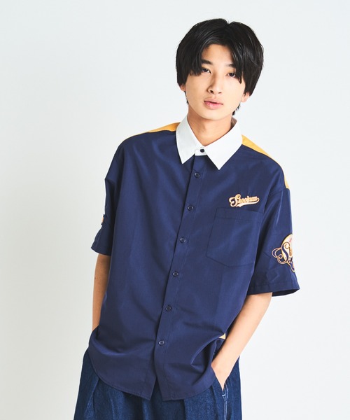 SKOOKUM（スクーカム）の「SKOOKUM / スクーカム ×JEオックス刺繍&ワッペンSSシャツ（シャツ/ブラウス・メンズ・ホワイト/ネイビー/グリーン・M/L）」の22枚目の写真