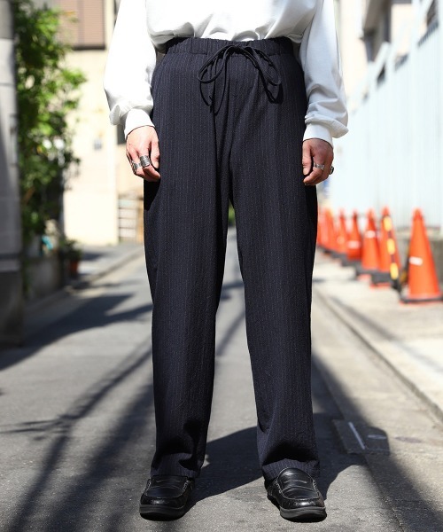 完売品！Wool Chalk Stripe SlacksカラーMID NIGHT 完売品！Wool Chalk