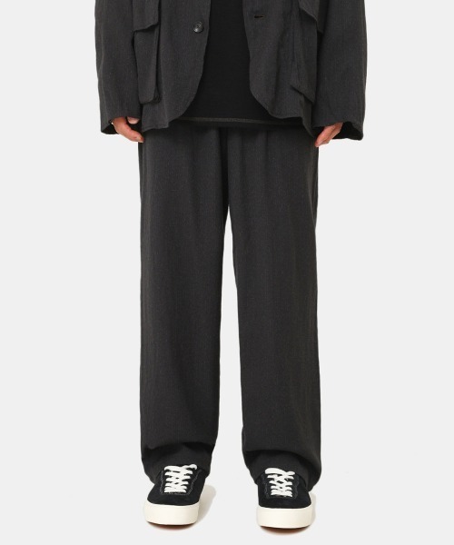 marka（マーカ）の「marka / マーカ：COCOON FIT EASY PANTS - wool×silk stripe -：M22C-02PT01C[COR]（スラックス・メンズ・ネイビー/グレー・1/2/3）」の18枚目の写真