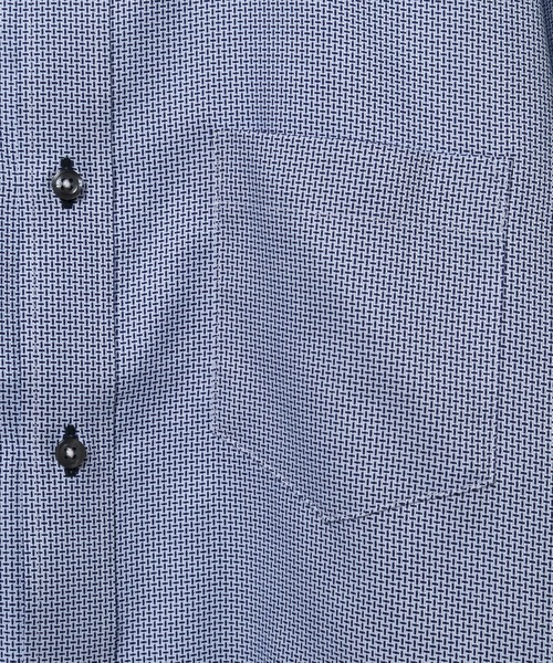 CROWDED CLOSET(クラウデッドクローゼット)の「マイクロチェックドビーシャツ(ビジネスシャツ・メンズ・ネイビー/サックスブルー・01/02/03/04)」の17枚目の写真