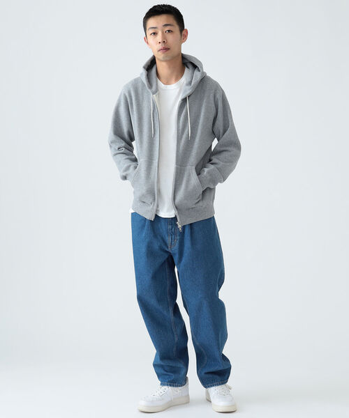 UNUSED グレー ジップアップジャケット　BEAMS UNUSED グレー ジップアップジャケット BEAMS レザー ジップ