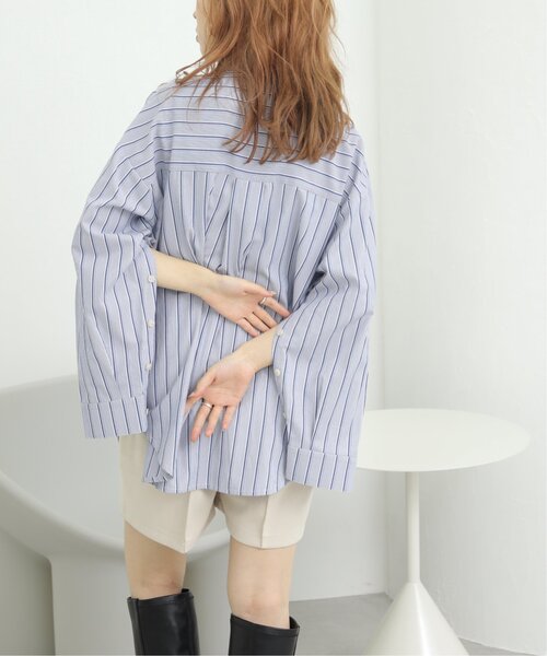 RAY CASSIN（レイカズン）の「スリーブオープンシャツ（シャツ/ブラウス・レディース・オフホワイト/グリーン系/ブルー系・FREE）」の10枚目の写真