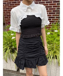 WC | ショートフリル半袖ブラウス(シャツ/ブラウス)