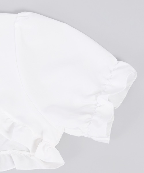 WC（ダブル シー）の「ショートフリル半袖ブラウス（シャツ/ブラウス・レディース・ホワイト・FREE）」の7枚目の写真