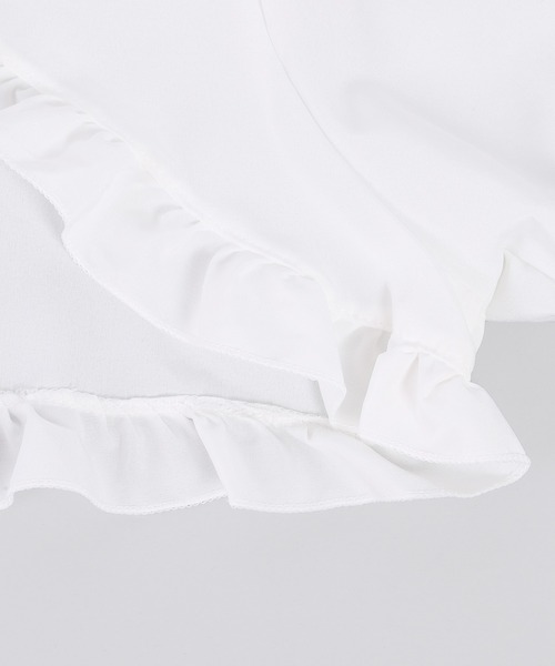 WC（ダブル シー）の「ショートフリル半袖ブラウス（シャツ/ブラウス・レディース・ホワイト・FREE）」の8枚目の写真