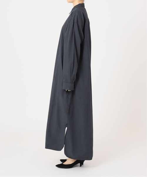 ARMEN(アーメン)の「■【ARMEN/アーメン】POPLIN REGULAR COLLAR MAXI OP:別注ワンピース(シャツワンピース・レディース・チャコールグレー/ネイビー・FREE)」の10枚目の写真