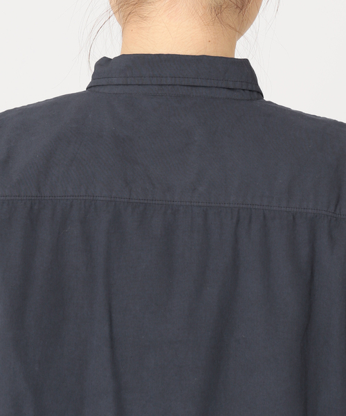 ARMEN(アーメン)の「■【ARMEN/アーメン】POPLIN REGULAR COLLAR MAXI OP:別注ワンピース(シャツワンピース・レディース・チャコールグレー/ネイビー・FREE)」の13枚目の写真