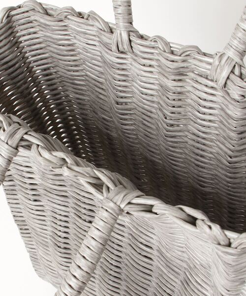 MAKE UP(メイクアップ)の「MAKE UP PE編みトートバッグ(トートバッグ・レディース・グレー/ナチュラル・FREE)」の4枚目の写真