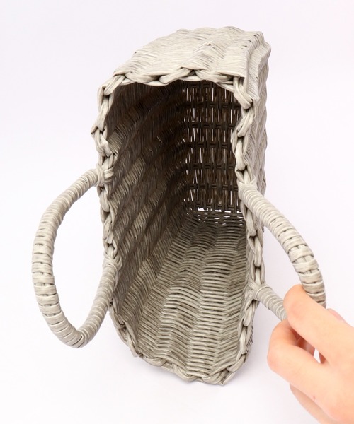 MAKE UP(メイクアップ)の「MAKE UP PE編みトートバッグ(トートバッグ・レディース・グレー/ナチュラル・FREE)」の13枚目の写真