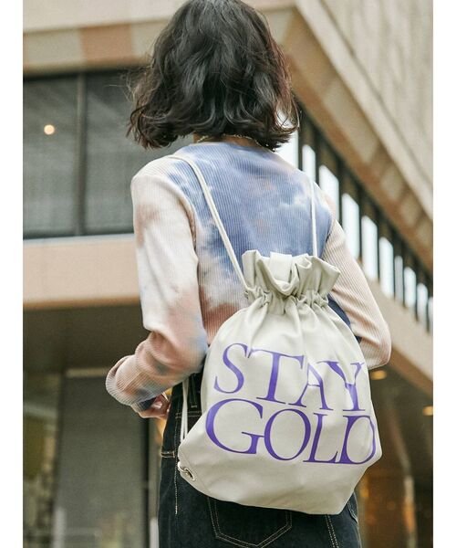 jouetie（ジュエティ）の「2WAYロゴナップサック（バックパック/リュック・レディース・アイボリー/ブラック/ブルー/シルバー・FREE）」の18枚目の写真