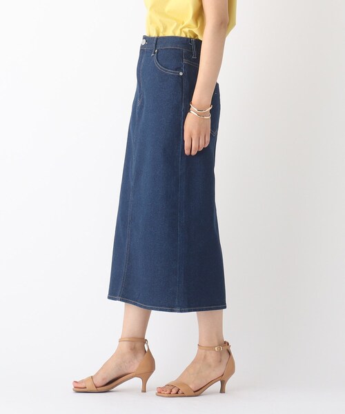 OPAQUE.CLIP（オペークドットクリップ）の「◆オーガニックコットンデニム 201B ナロースカート【WEB限定サイズ】（デニムスカート・レディース・ダークネイビー/チャコールグレー/ブルー・36/38/42/34/40）」の20枚目の写真