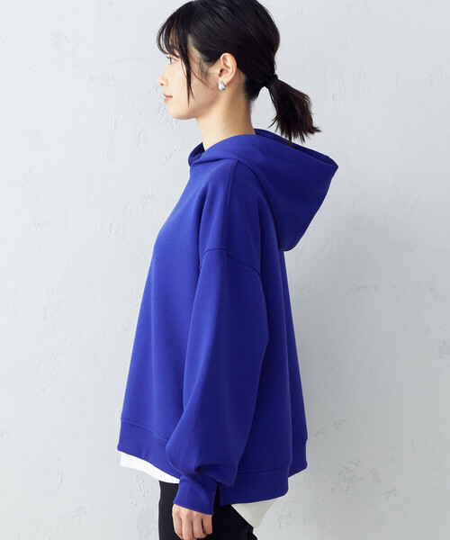 COMME CA ISM（コムサイズム）の「ダンボールニット　パーカー（パーカー・レディース・ブラック/ブルー/ライトイエロー/グレイッシュベージュ・LARGE/MEDIUM）」の20枚目の写真