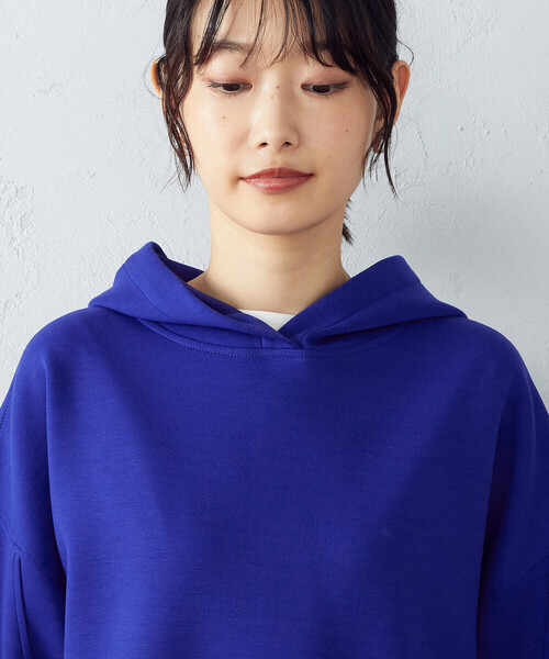 COMME CA ISM（コムサイズム）の「ダンボールニット　パーカー（パーカー・レディース・ブラック/ブルー/ライトイエロー/グレイッシュベージュ・LARGE/MEDIUM）」の22枚目の写真