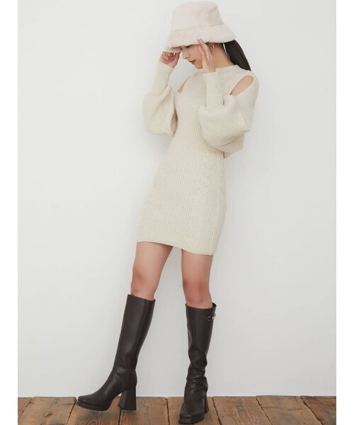 RESEXXY（リゼクシー）の「フェイクファーバケットハット（ハット・レディース・ブラック/ベージュ/アイボリー・FREE）」の10枚目の写真