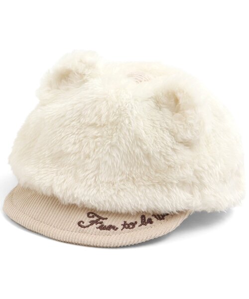 Ampersand（アンパサンド）の「ベビーくまさんキャップ（キャップ・キッズ・ライトグレー/キャメル/キナリ・44/46/48）」の2枚目の写真