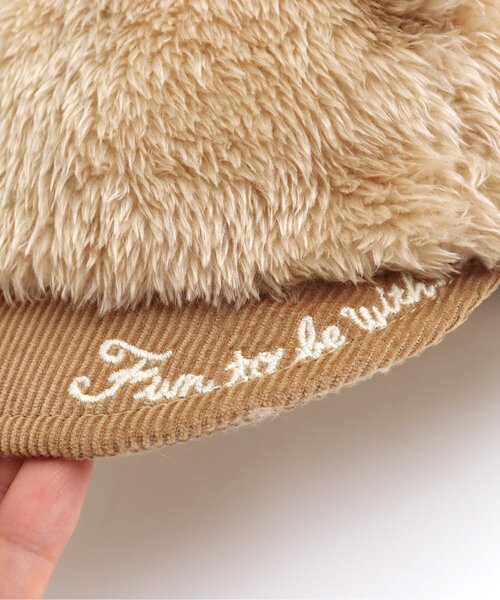 Ampersand（アンパサンド）の「ベビーくまさんキャップ（キャップ・キッズ・ライトグレー/キャメル/キナリ・44/46/48）」の8枚目の写真